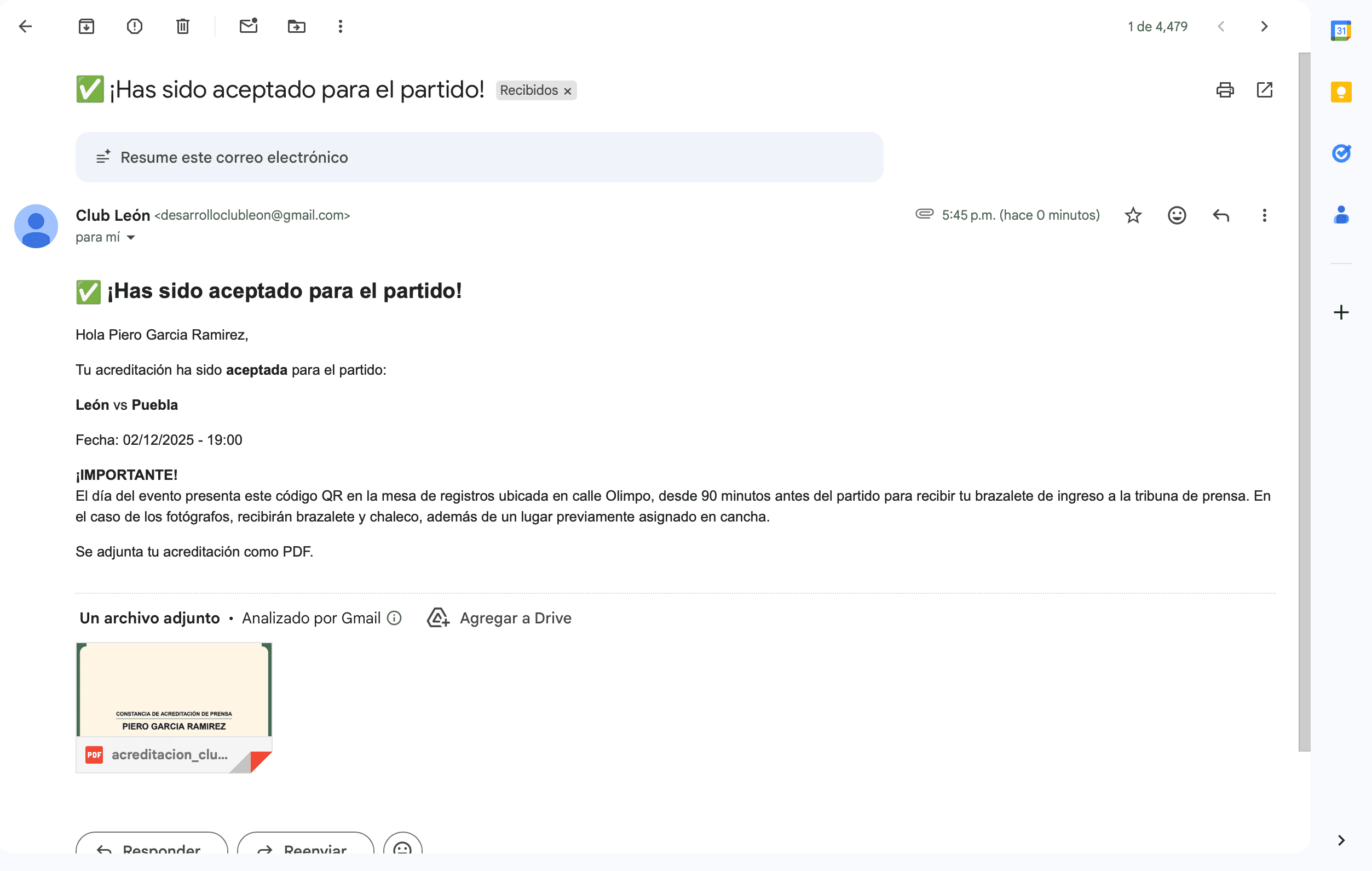 Screenshot 5 of Acreditaciones de medios
