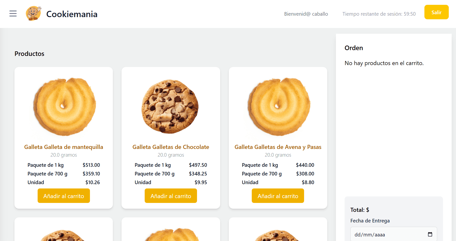 Screenshot 2 of Sistema POS Cookiemania