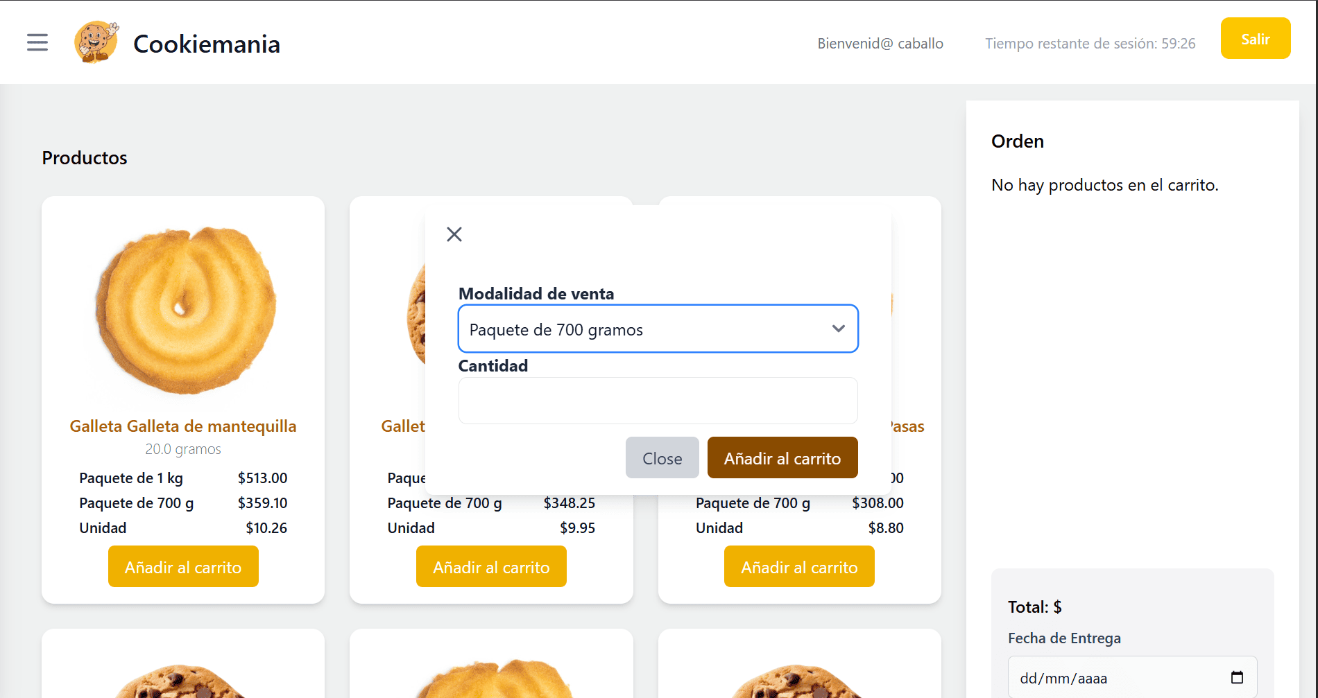 Screenshot 3 of Sistema POS Cookiemania