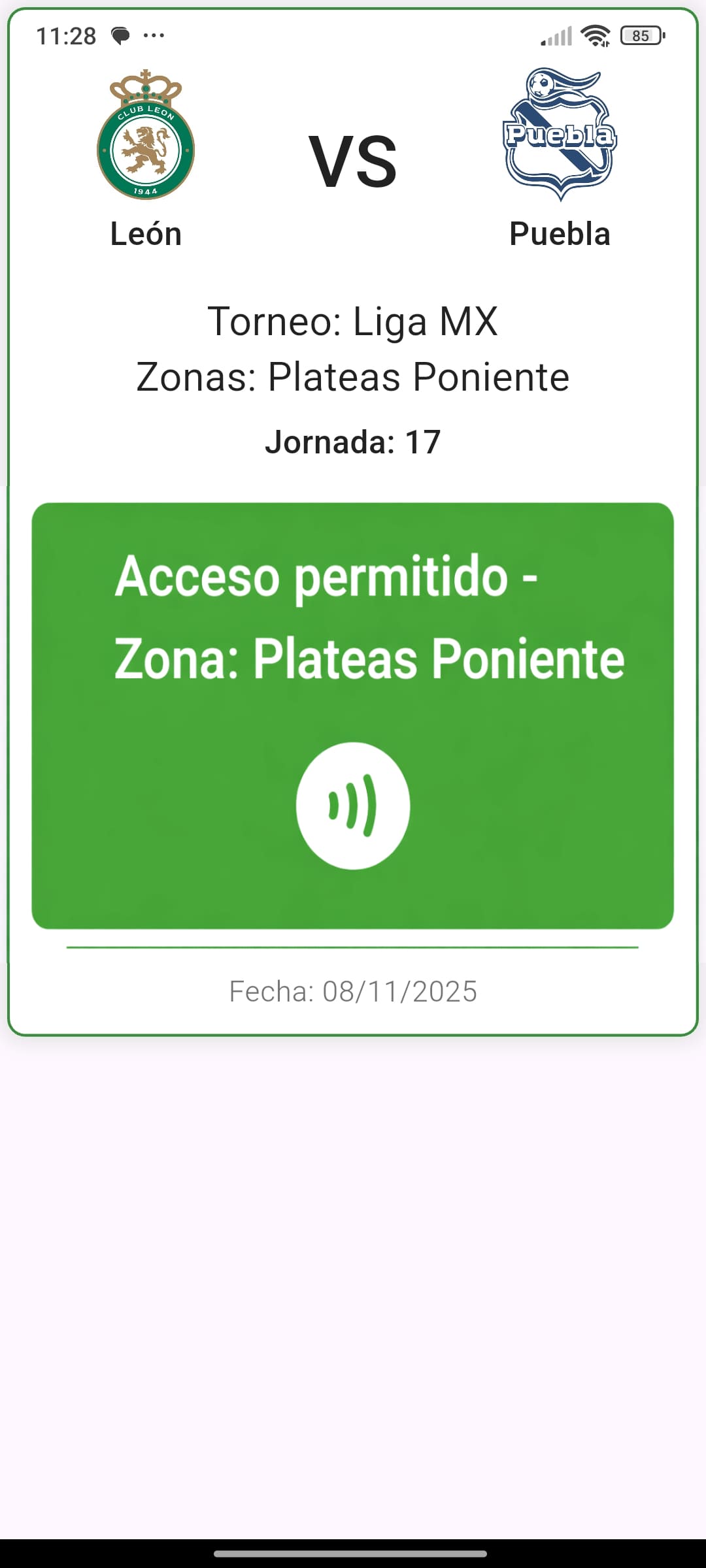 Screenshot 3 of Escáner NFC para control de accesos