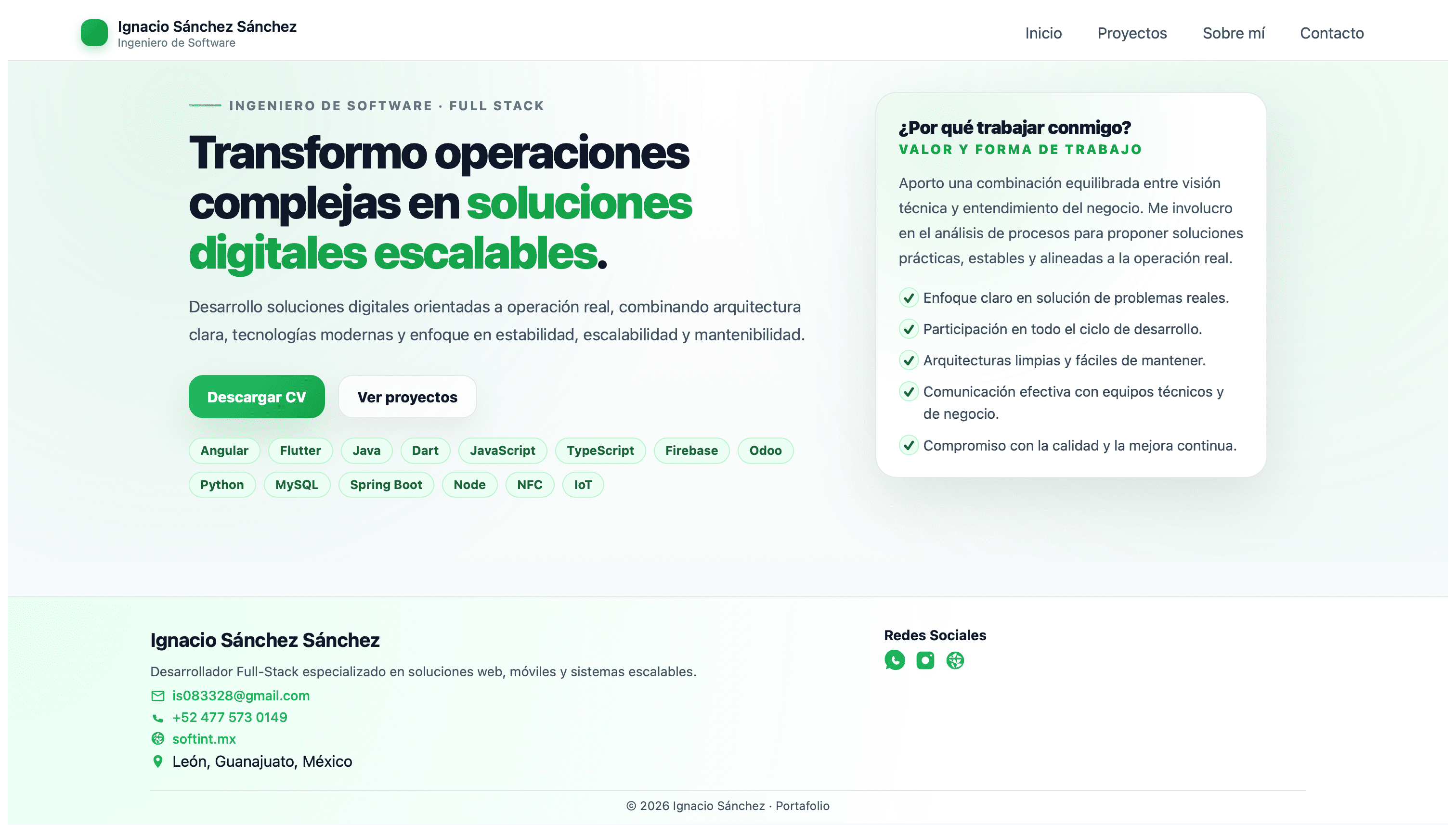 Portafolio Web Profesional