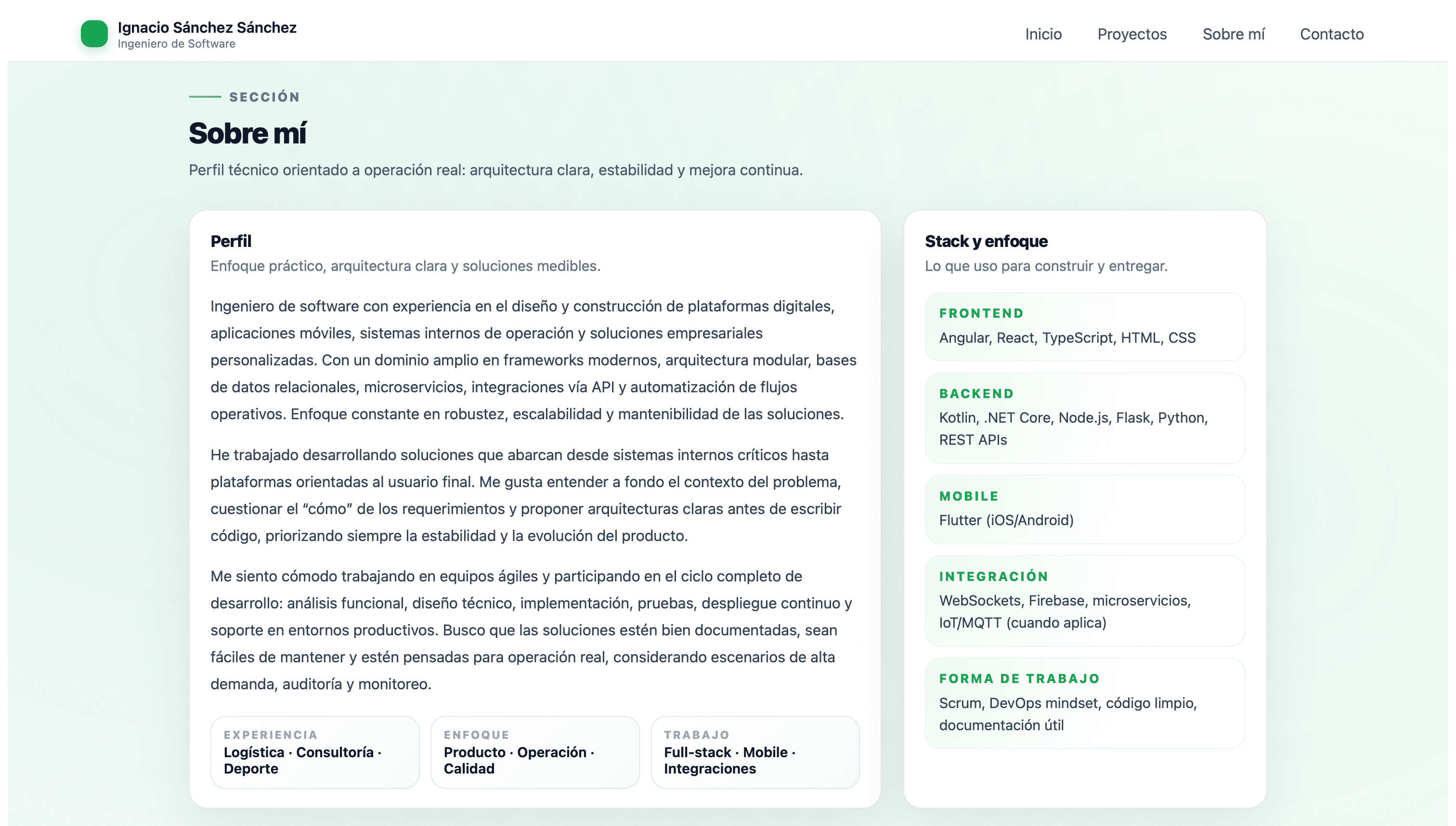 Screenshot 4 of Portafolio Web Profesional