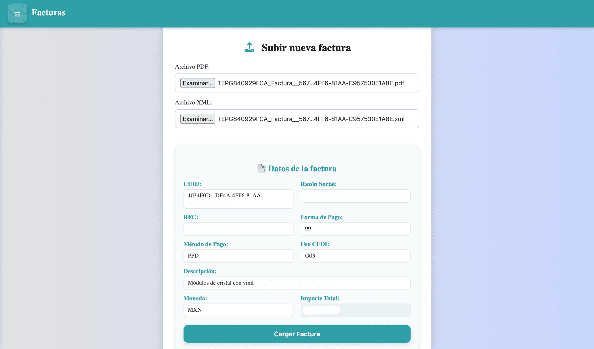 Screenshot 4 of Portal de Proveedores y Facturas